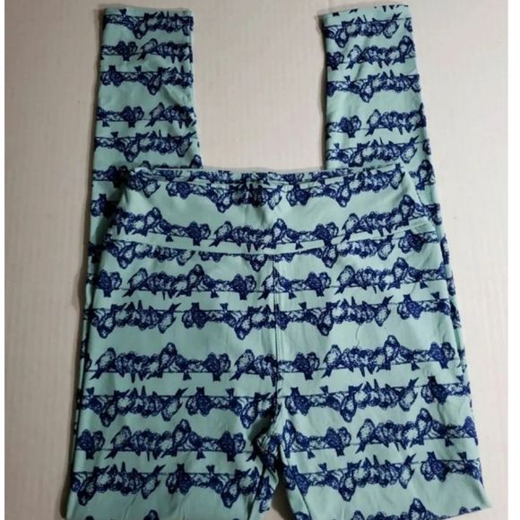 Lularoe OS Birds on a wire Leggings - Picture 3 of 5